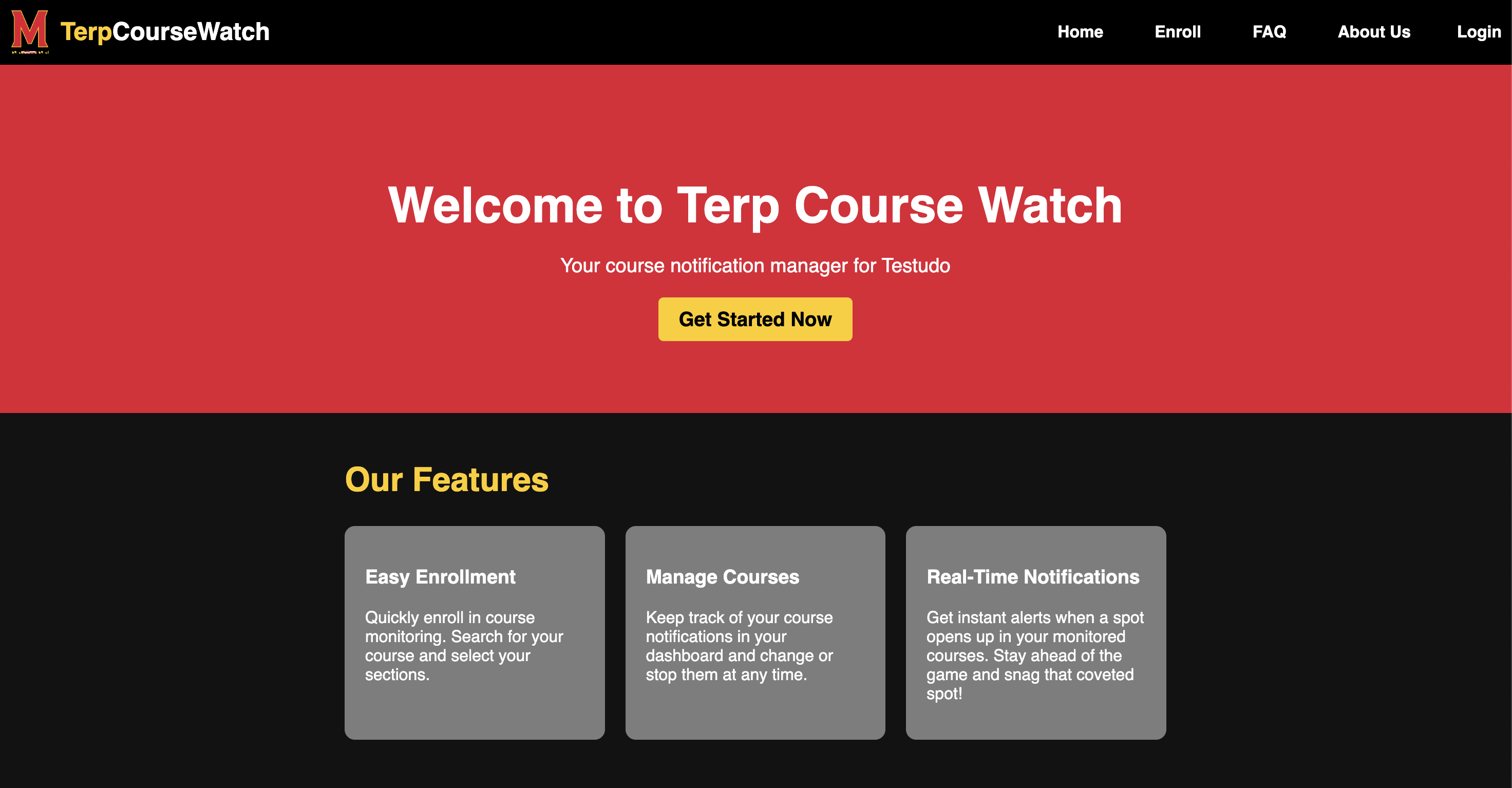 Terp Course Watch